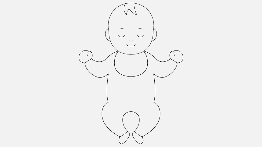 赤ちゃんのイメージイラストです。