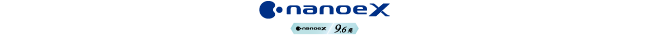 ナノイーX 9.6兆のロゴです。