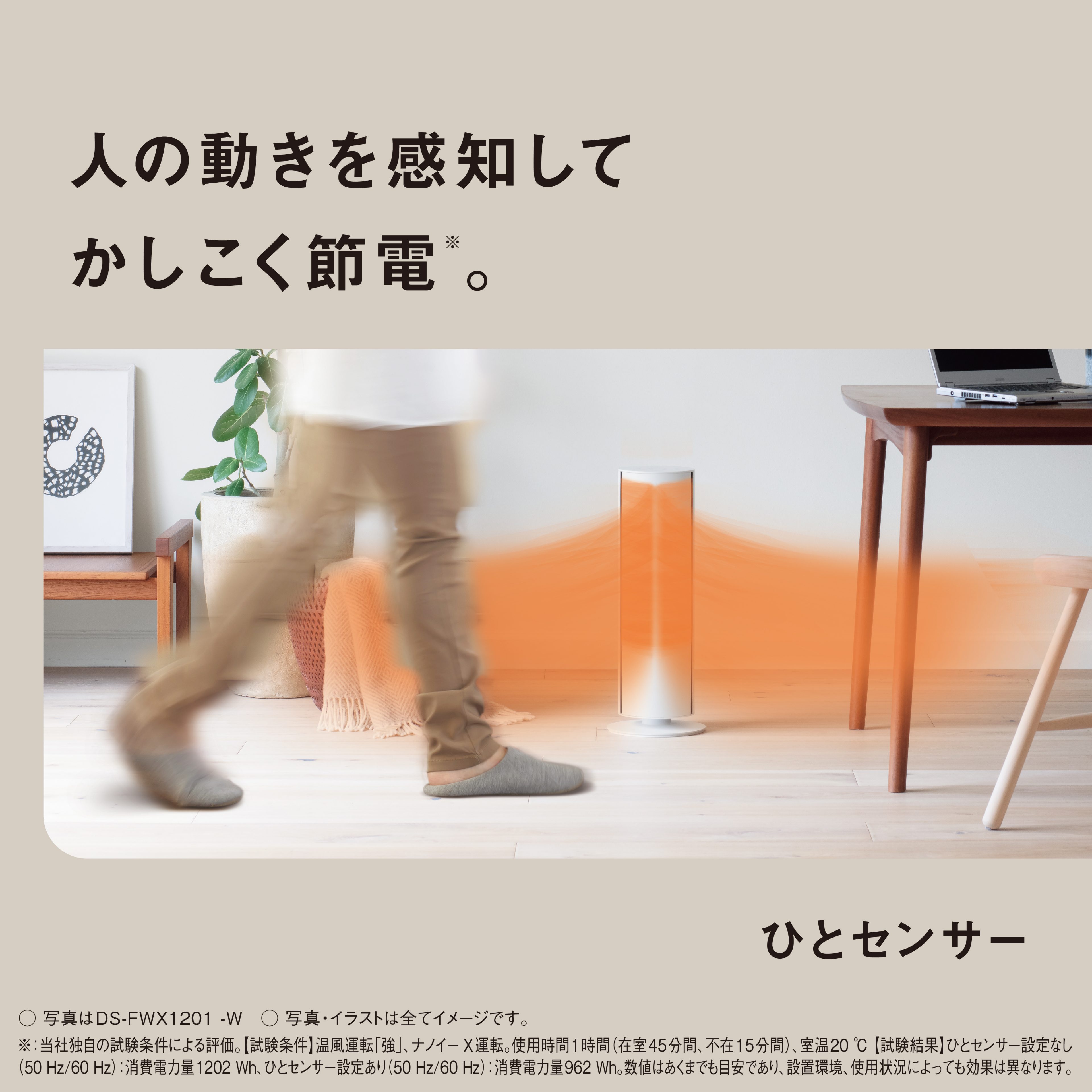 パナソニック Hot & Cool ナノイーX搭載 通年で快適・清潔な風を届けるナノイーX搭載ファンヒーター「Hot&Cool