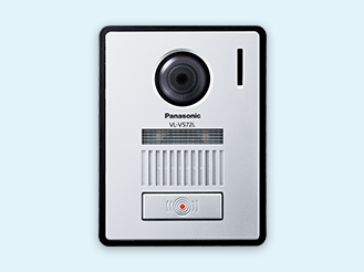 2.カメラ玄関子機からメッセージが流れます。