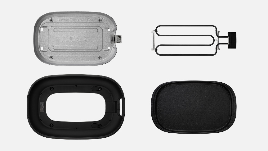 写真：分解されたホットプレート