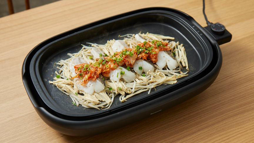 写真：たらのねぎキムチのせ