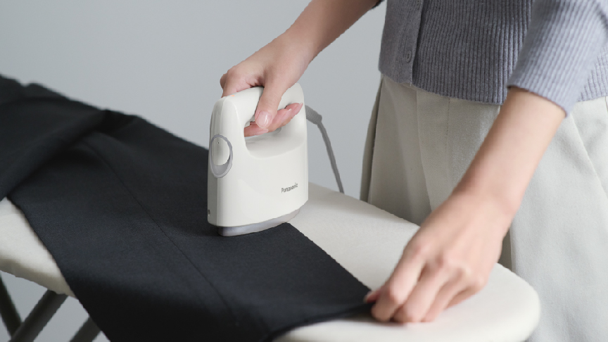 アイロン面でプレス仕上げもできる2way。