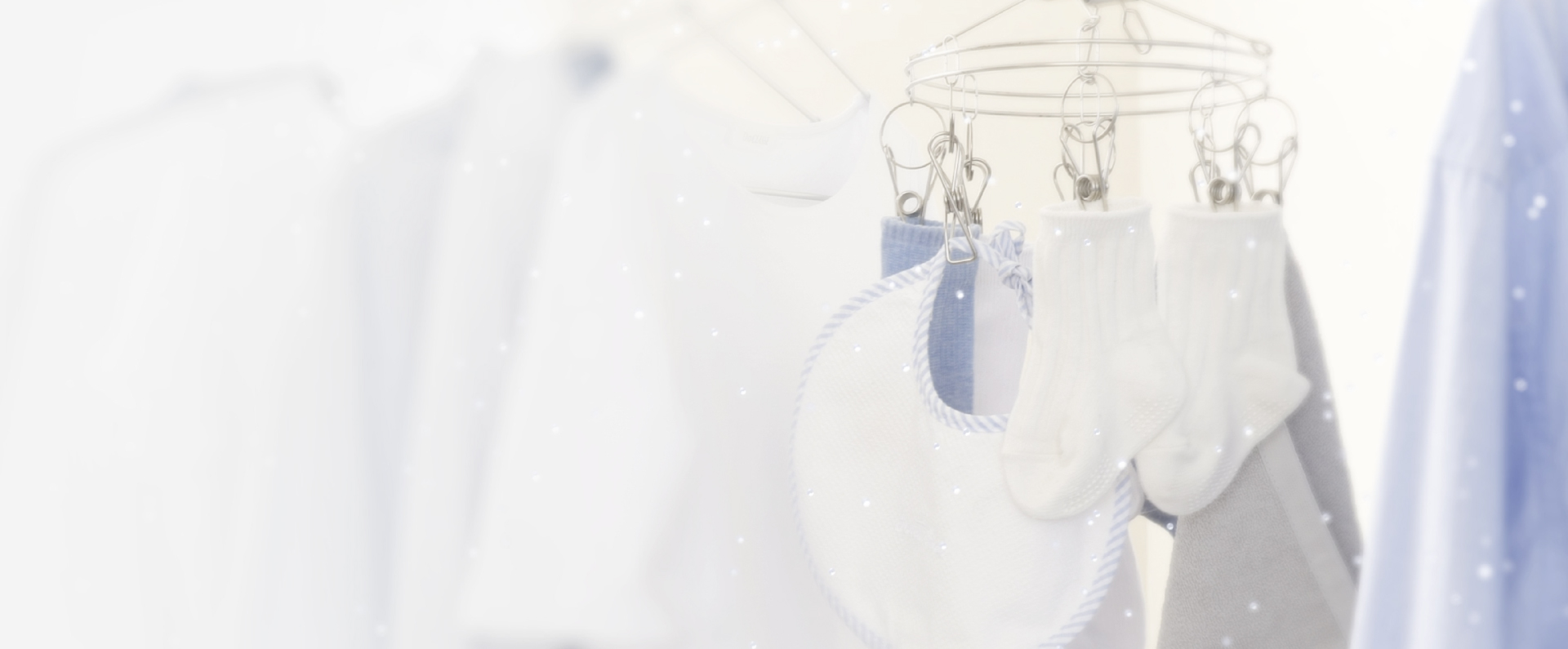 ナノイーXが洗濯物に充満しているイメージ画像です