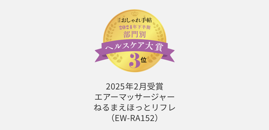 おしゃれ手帖 2024年下半期 部門別 ヘルスケア大賞 3位
