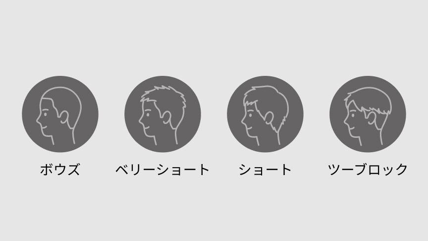 ボウズ ベリーショート ショート ツーブロック