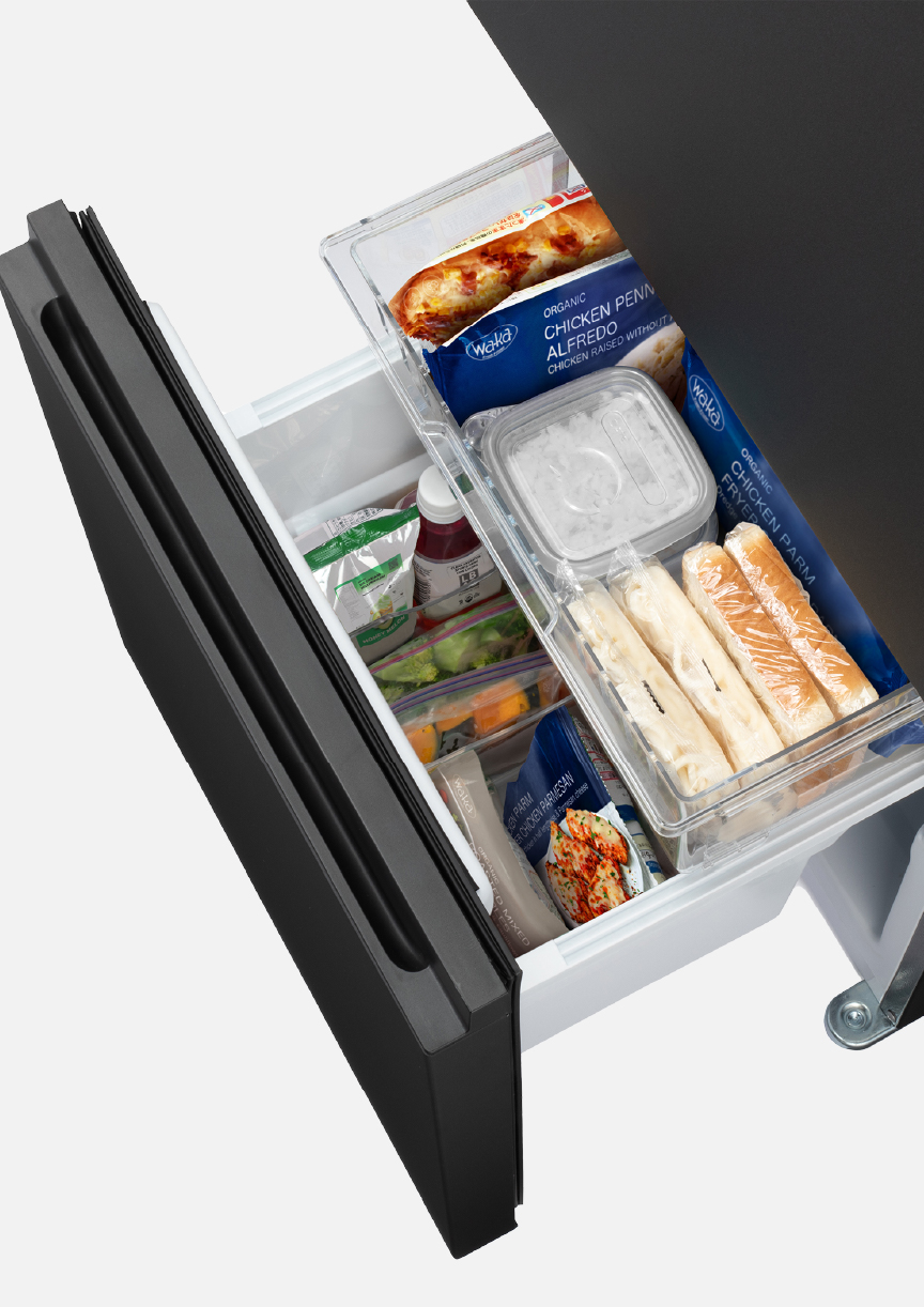 たっぷり収納できる大容量冷凍室