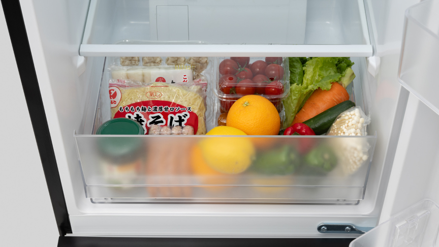 画像：フリーケースに食品が入っているイメージ