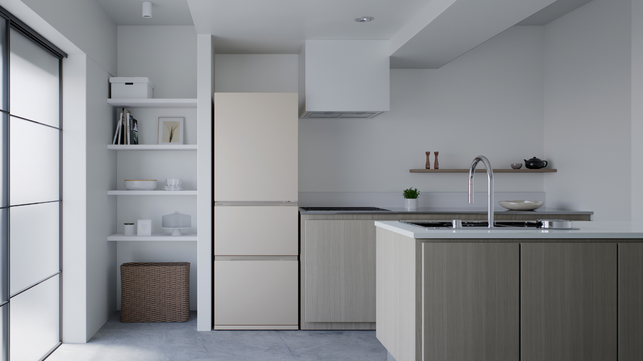 画像：キッチンに設置したイメージ