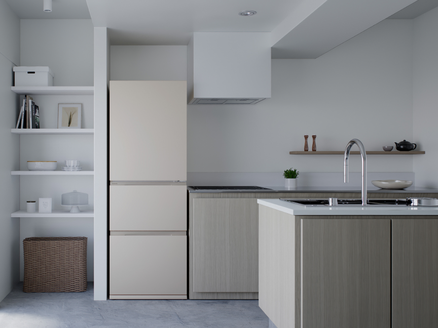 画像：キッチンに設置したイメージ