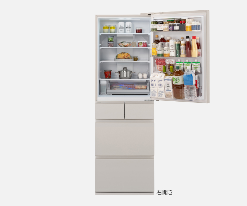 画像：マットライトベージュ正面ドア開き