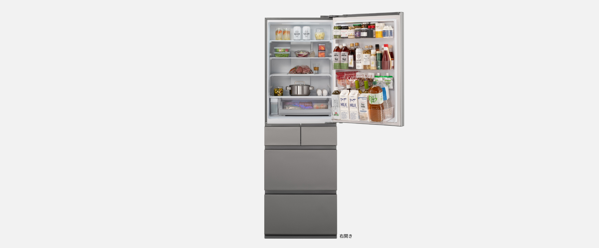 画像：シルバー正面ドア開き