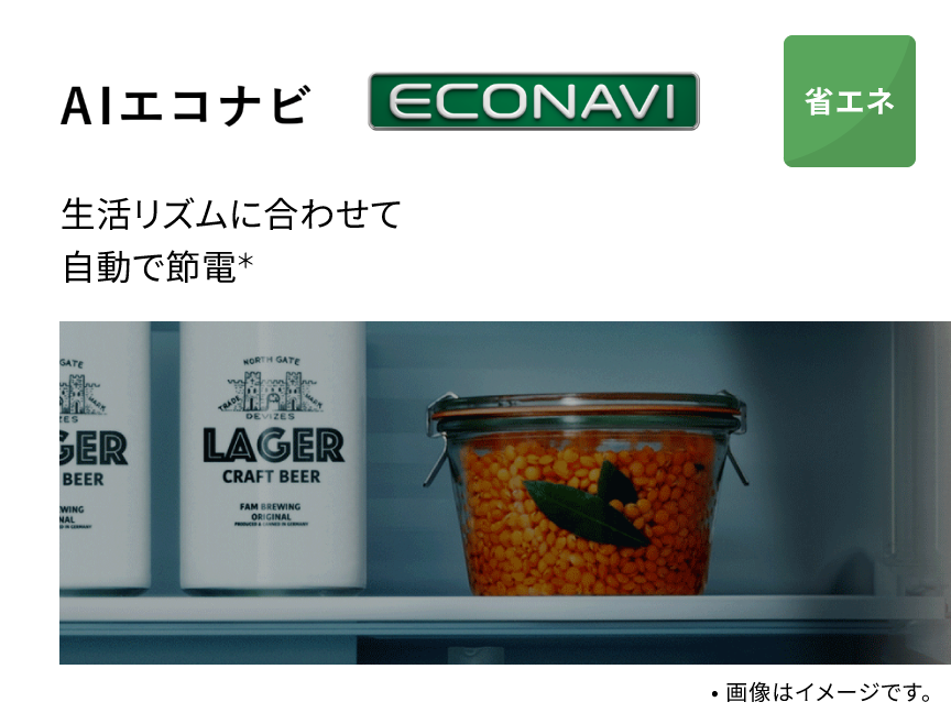 AIエコナビ 生活リズムに合わせて自動で節電