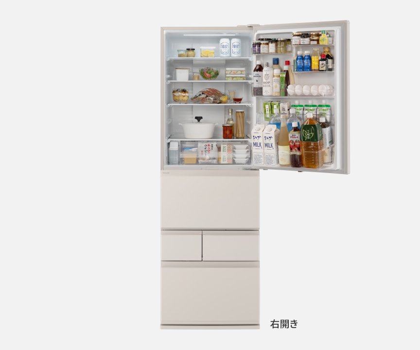 画像：マットライトベージュ正面ドア開き