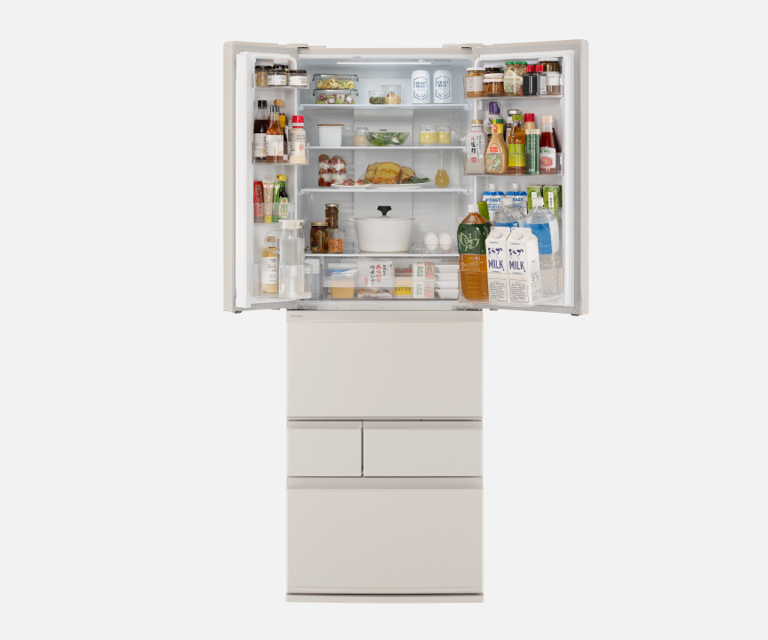 画像：マットライトベージュ正面ドア開き