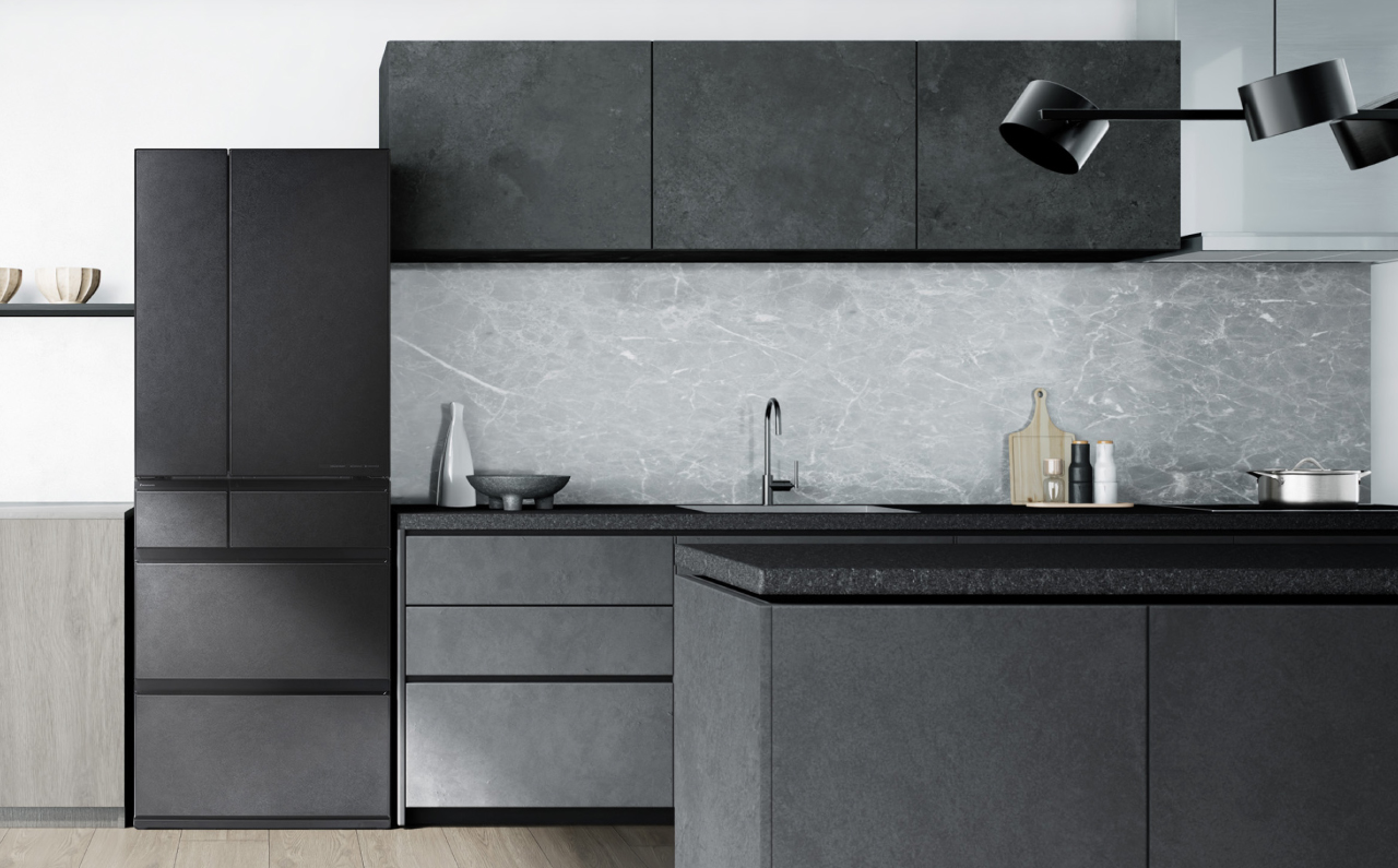 画像：冷蔵庫をキッチンに設置したイメージ