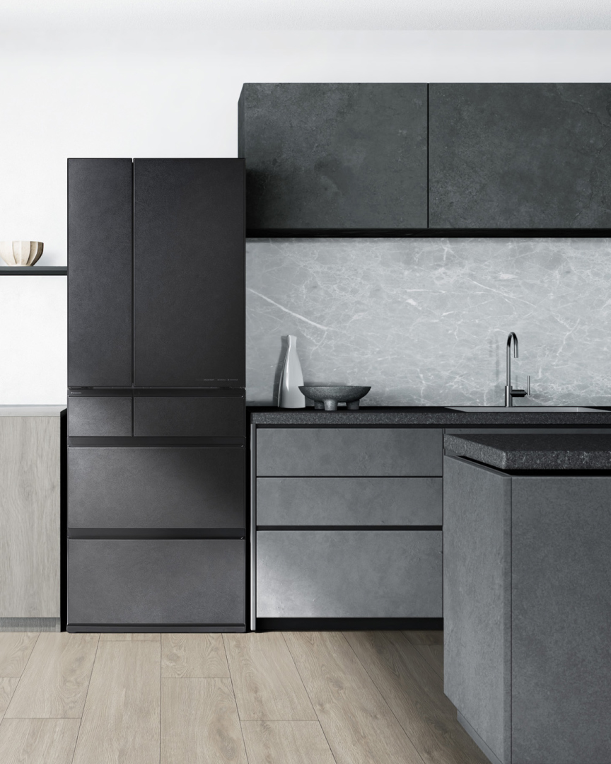 画像：冷蔵庫をキッチンに設置したイメージ