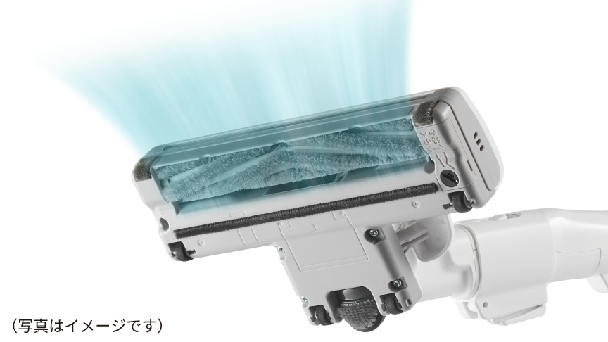 写真：吸い込んでいるイメージ