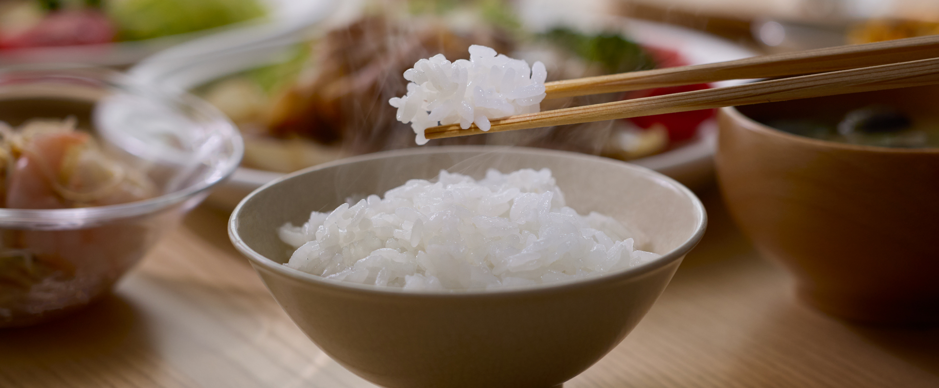 イメージ：大火力包み加熱で炊いたごはん