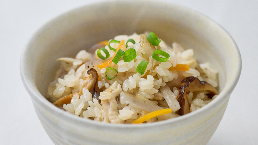 イメージ：炊込みコースで炊いた炊込みごはん