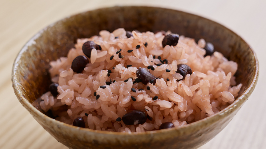 イメージ：おこわコースで炊いた赤飯