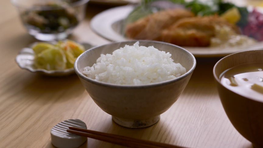 イメージ：便利なコース・メニューで炊いたごはん