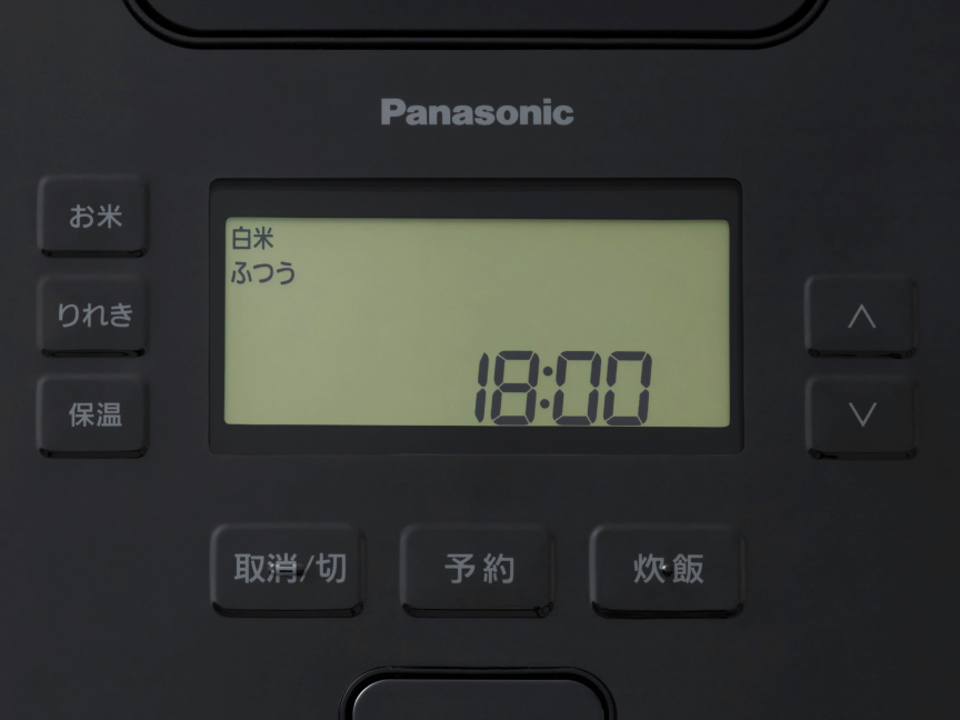 シンプルで使いやすい操作面