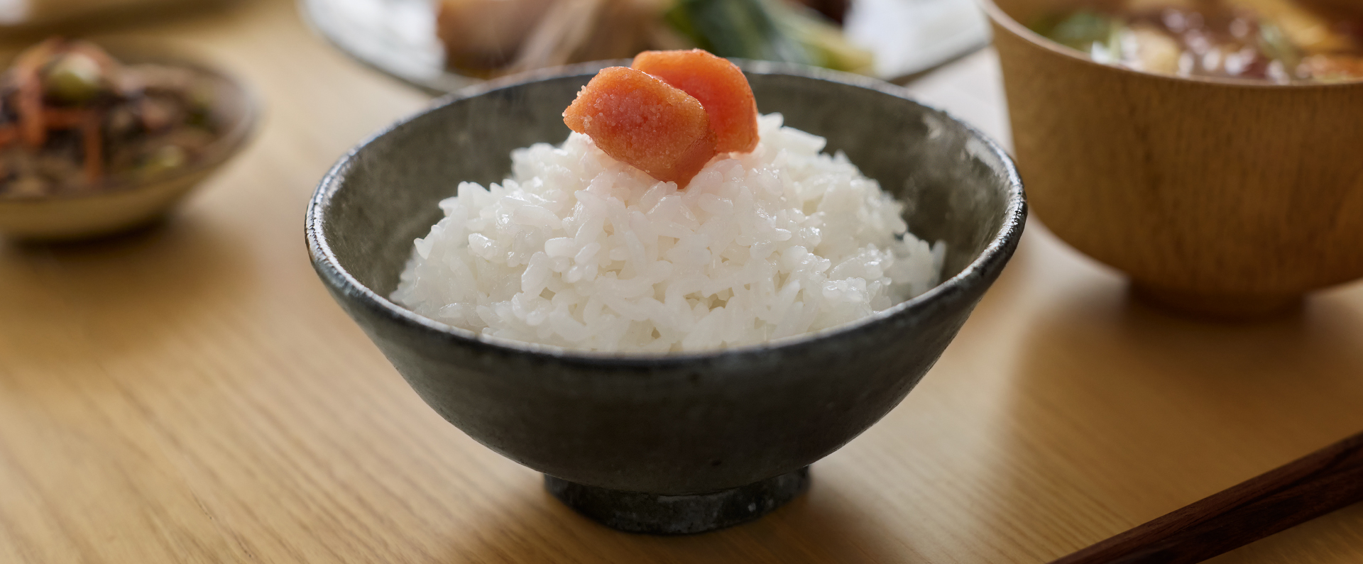 イメージ：便利なコース・メニューで炊いたごはん