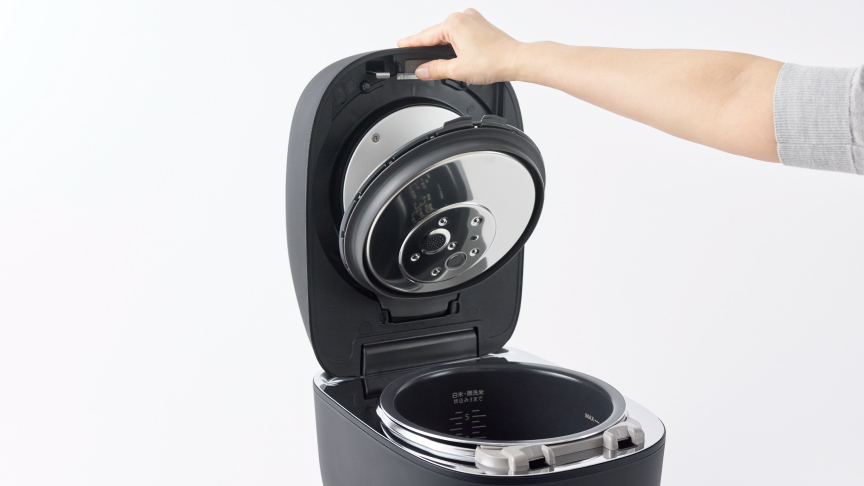 画像：ワンタッチふた加熱板