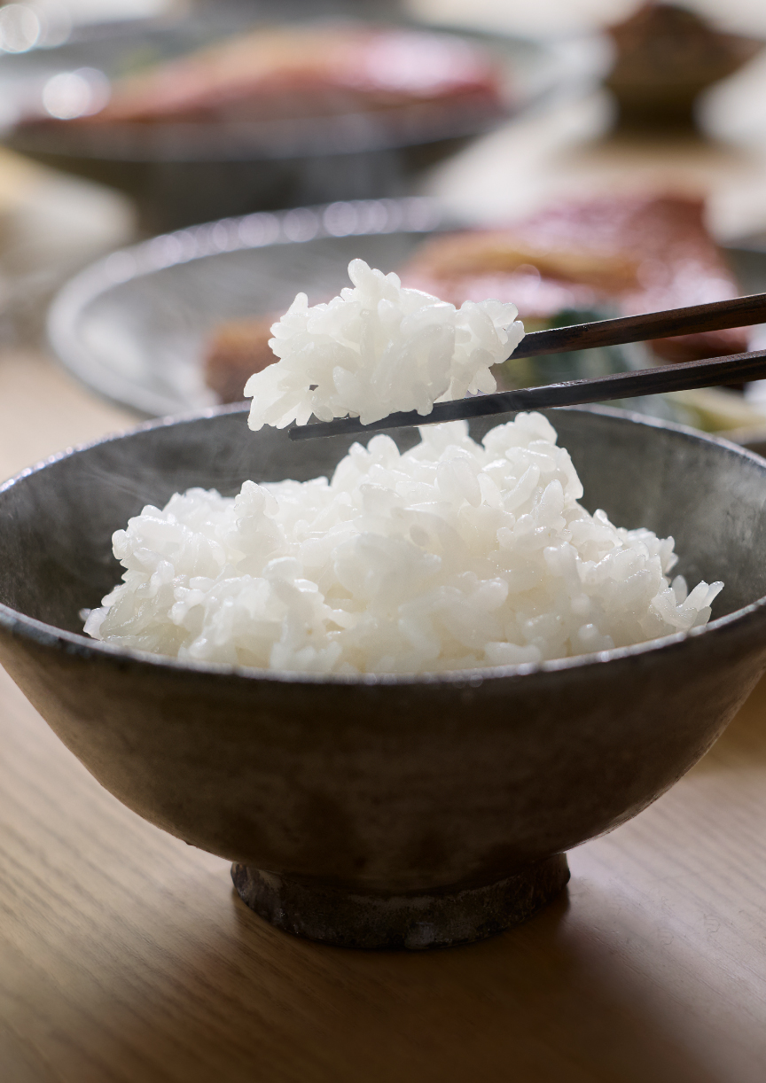 おどり炊きで、甘みゆたかなふっくらごはんに