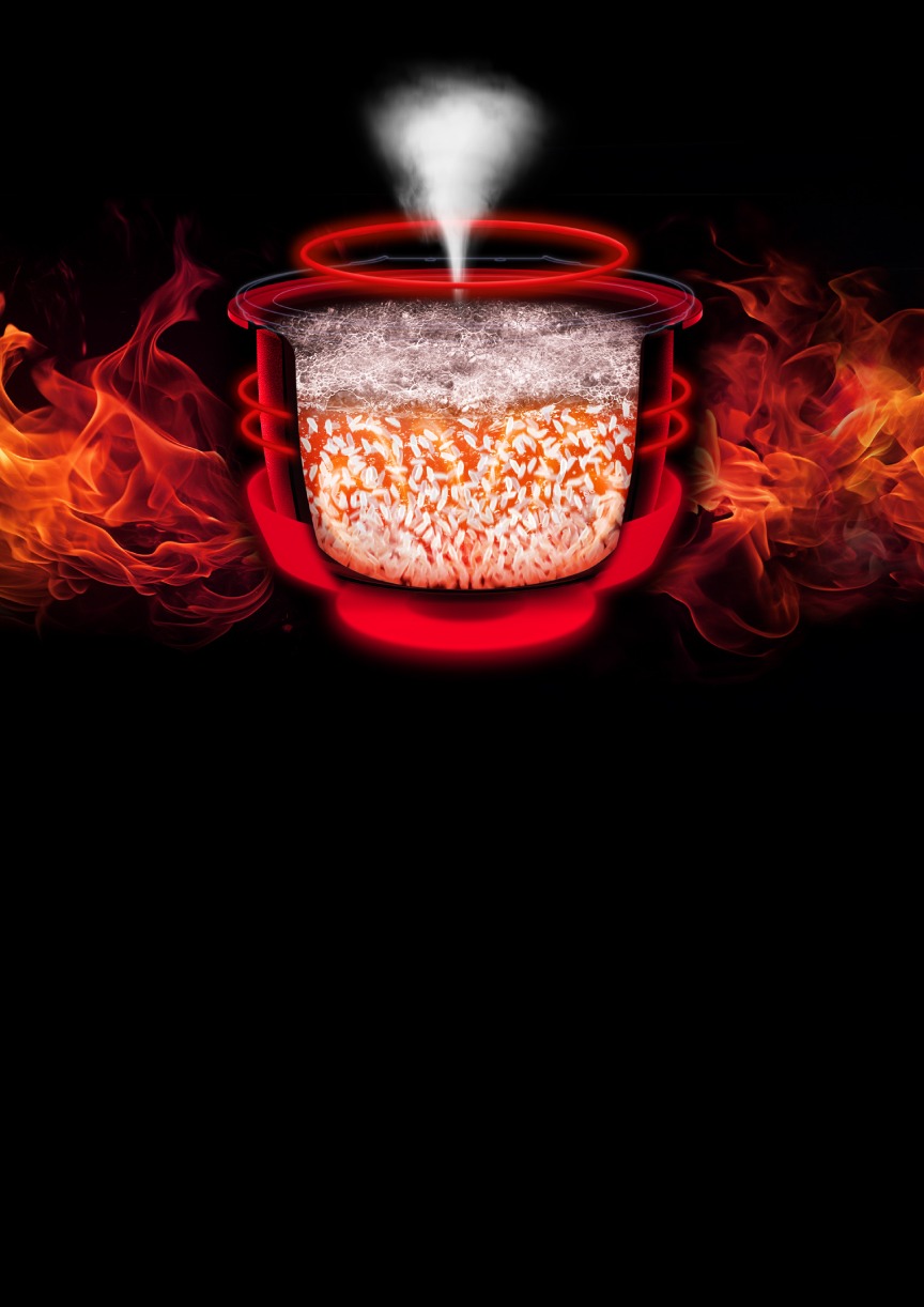 パナソニック炊飯器の独自技術のイメージ画像です。