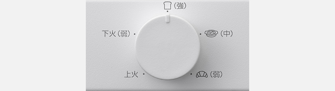 写真：メニュー選択のダイヤル