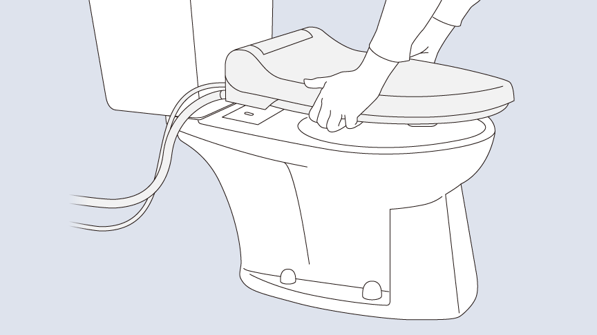 温水洗浄便座だけの取り替えが可能です