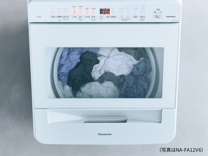 上から見た写真　（写真はNA-FA12V6）