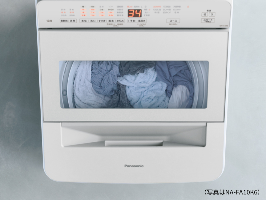 上から見た写真　（写真はNA-FA10V6）