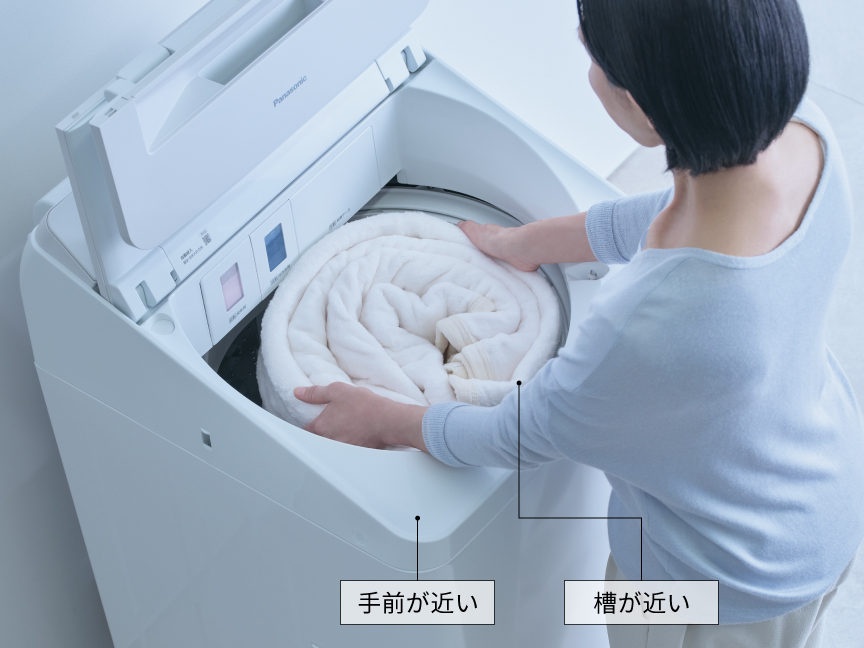 手前が近い　槽が近い