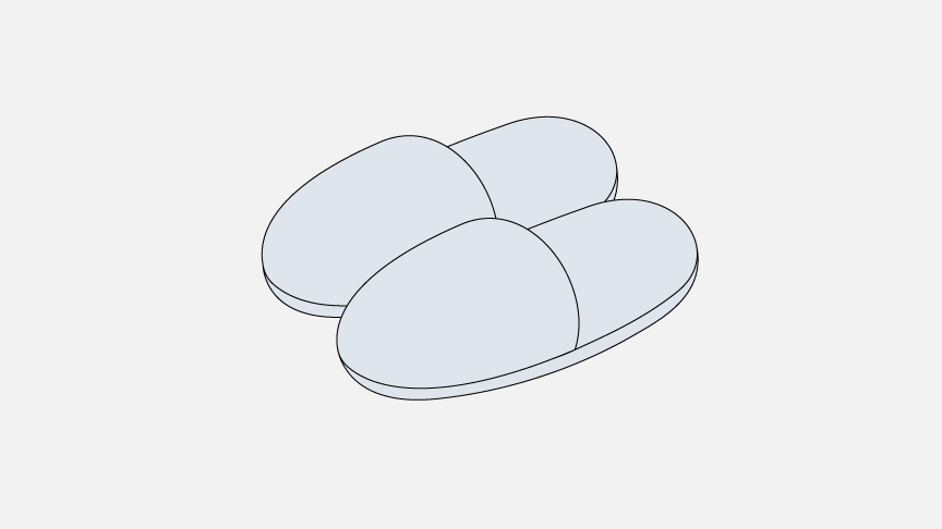 イラスト：スリッパ