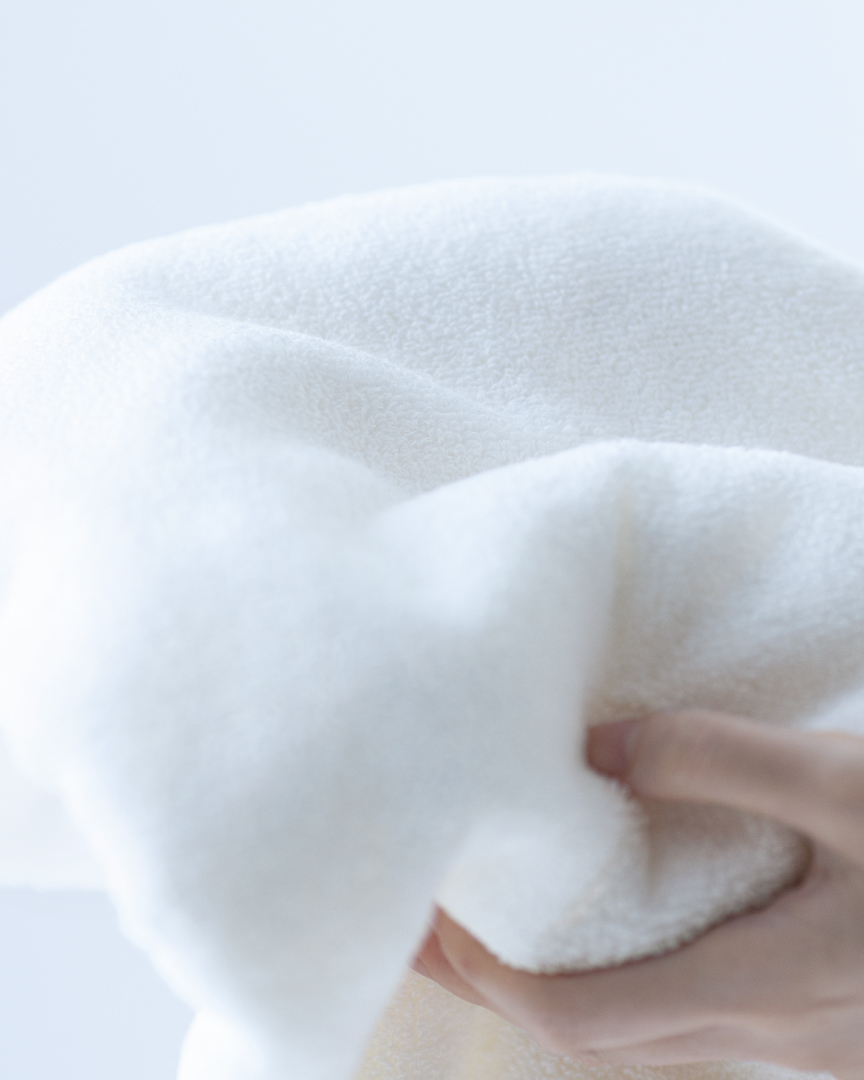 ふわふわのタオルのイメージ