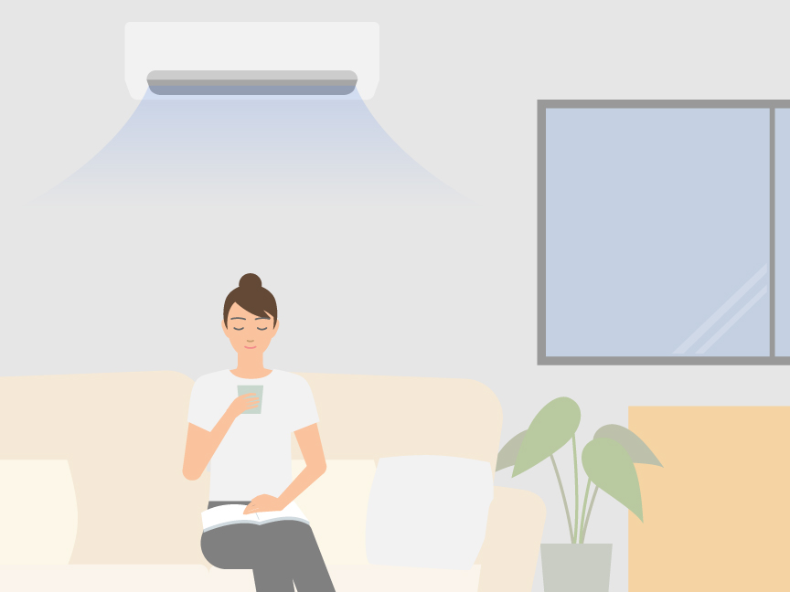 くらしに役立つエアコンの上手な使い方のバナー画像です