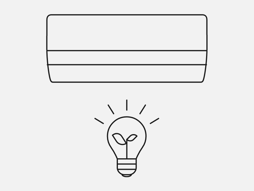 エアコンのイラストです