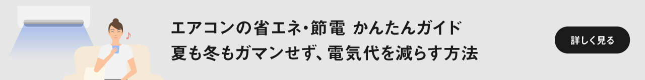 「エアコンの省エネ・節電 かんたんガイド 夏も冬もガマンせず、電気代を減らす方法」ページに遷移します