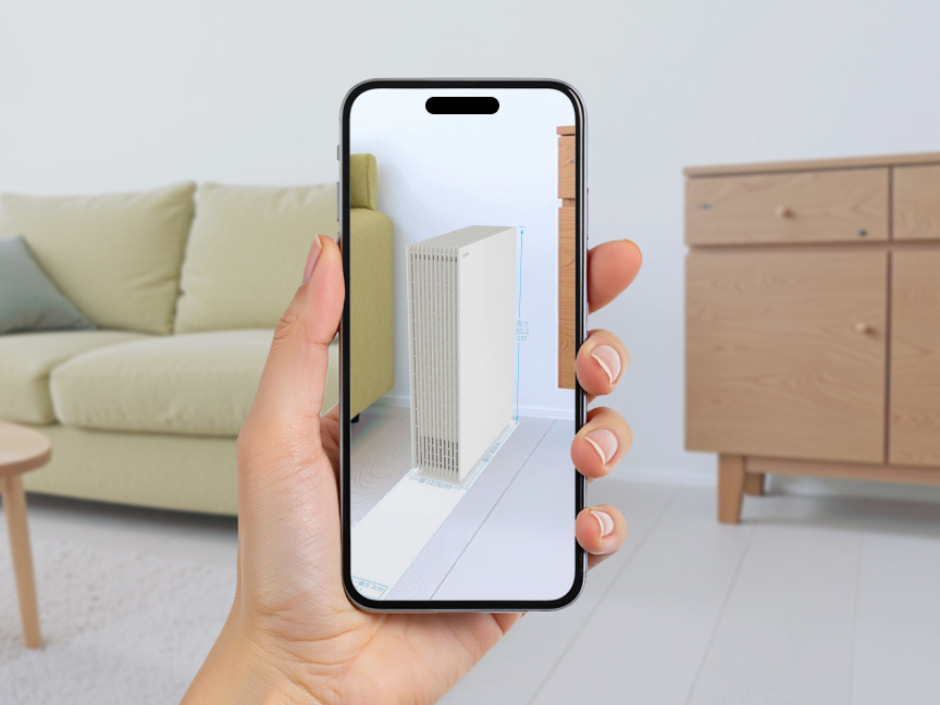 AR設置シミュレーションのメインビジュアルです