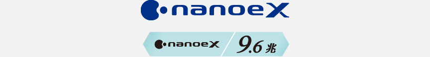 ナノイーXのロゴです。