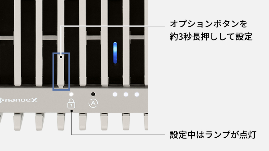 チャイルドロックが起動している画像です。