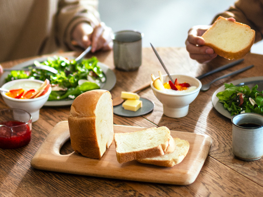 写真：朝の食卓