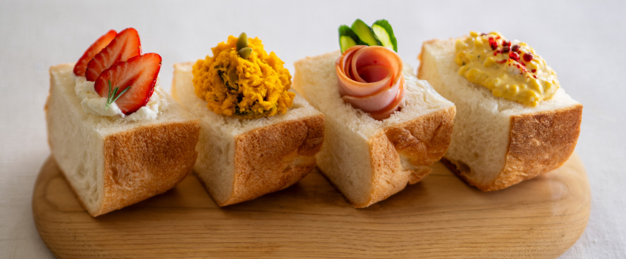 写真：食パンのアレンジ