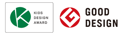 KIDS DESIGN AWARDロゴ、グッドデザイン賞ロゴ