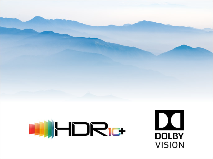 自然でリアルな描写が可能な最新のHDR規格「HDR10＋／Dolby Vision対応」