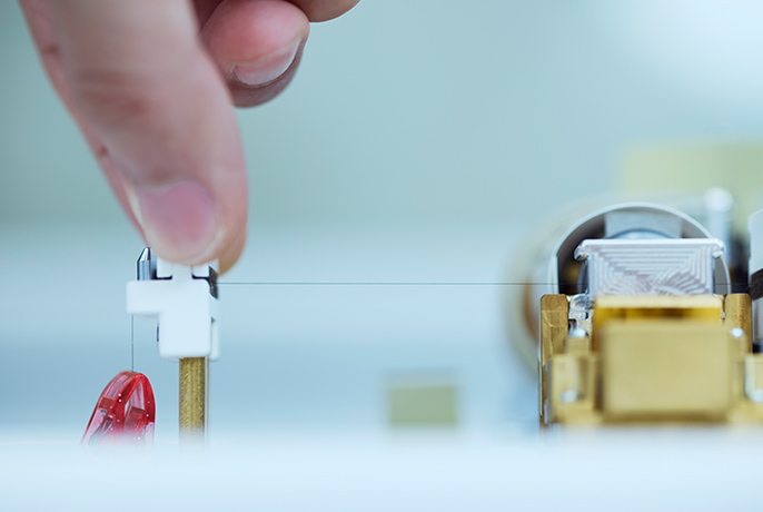 追風さんの手元のアップ