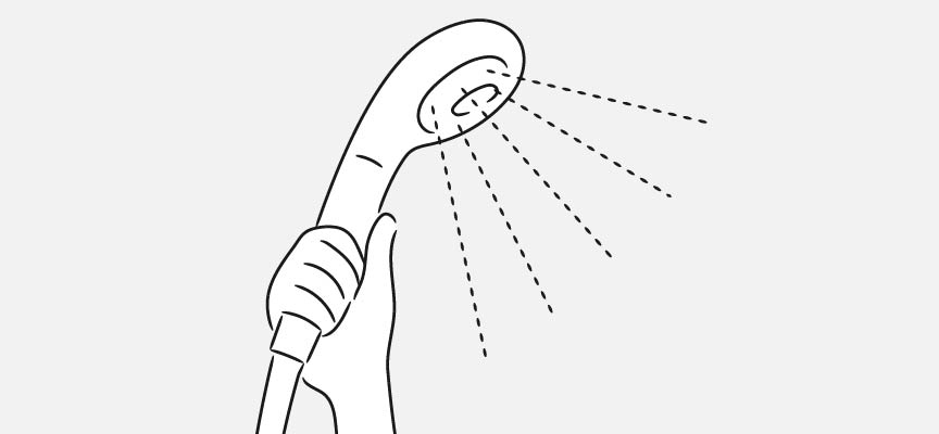イラスト：シャワー